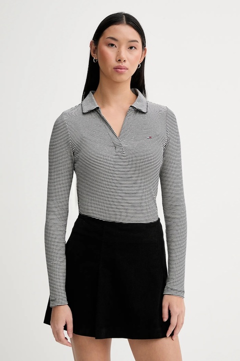 Tommy Jeans longsleeve kolor czarny DW0DW21933 - zdjęcie produktu nr 1