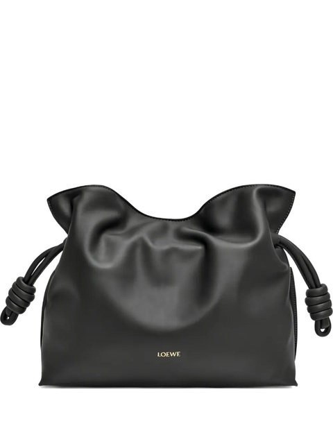 LOEWE medium Flamenco knotted clutch - Black - zdjęcie produktu nr 1