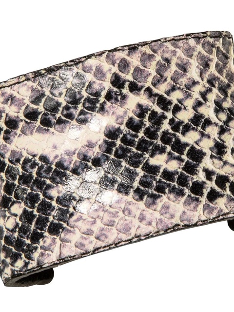 Jennifer Behr leather-embossed pony wrap - Neutrals - zdjęcie produktu nr 2