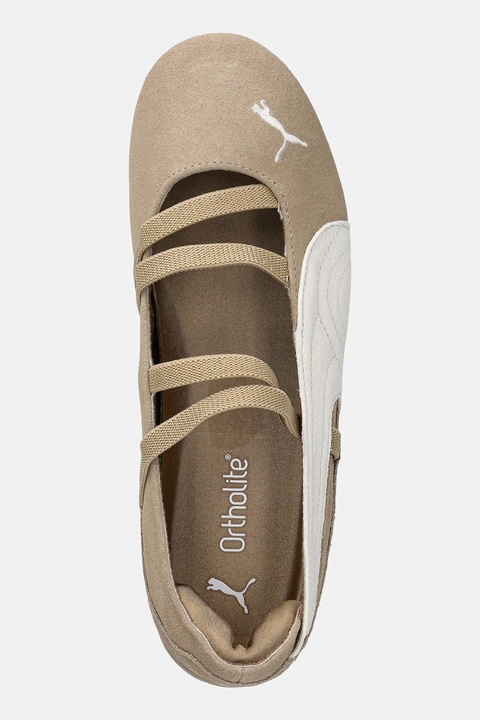 Puma baleriny zamszowe Speedcat Ballet kolor brązowy 406758 - zdjęcie produktu nr 2