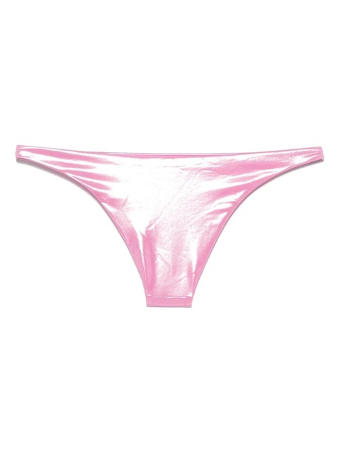 Blumarine laminated jersey bikini bottom - Pink - zdjęcie produktu nr 2