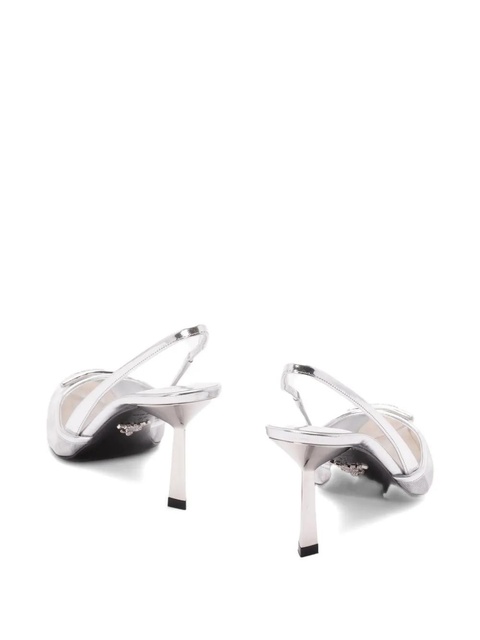 Prada Pointed Slingback Pumps - Silver - zdjęcie produktu nr 2