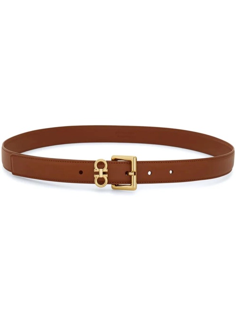 Ferragamo Gancini-plaque belt - Brown - zdjęcie produktu nr 1