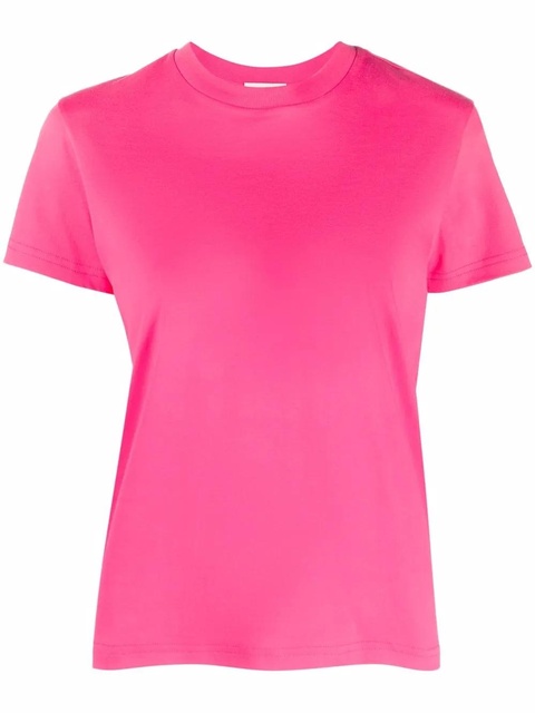 Moncler logo print short-sleeve T-shirt - Pink - zdjęcie produktu nr 1