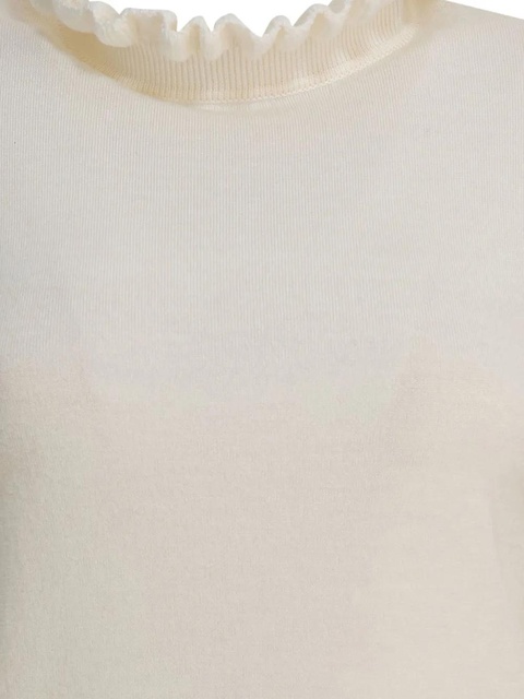 Alexander McQueen ruffled sweater - Neutrals - zdjęcie produktu nr 2