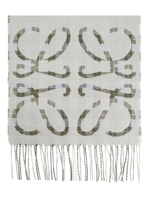 LOEWE Anagram-pattern scarf - Grey - zdjęcie produktu nr 1