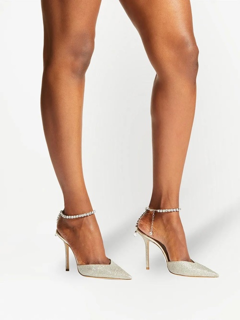 Jimmy Choo Saeda 100mm pumps - White - zdjęcie produktu nr 1