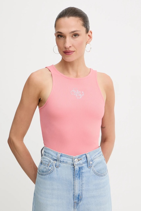 Guess top GUENDALINA kolor pomarańczowy W5GP57 KCV52 - zdjęcie produktu nr 1