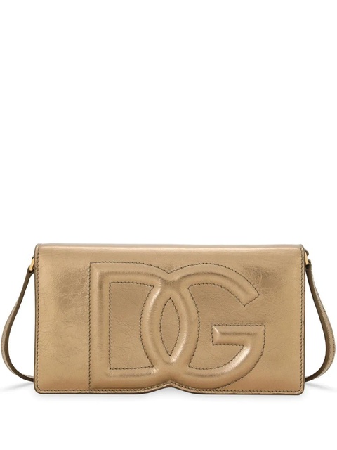 Dolce & Gabbana DG Logo leather minibag - Gold - zdjęcie produktu nr 1