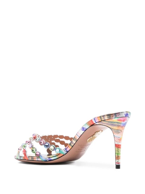 Aquazzura 75mm Tequila sandals - Silver - zdjęcie produktu nr 2