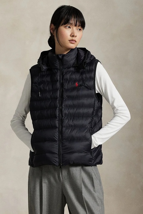 Polo Ralph Lauren bezrękawnik damski kolor czarny zimowy 211958935 - zdjęcie produktu nr 1