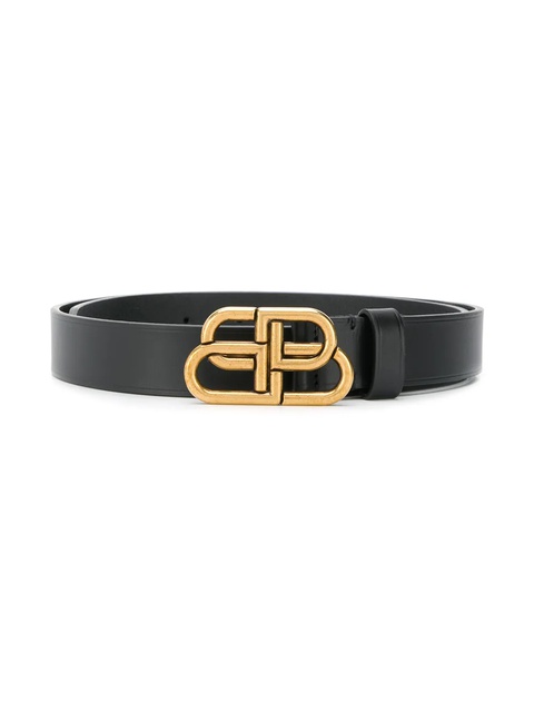 Balenciaga BB leather belt - Black - zdjęcie produktu nr 1