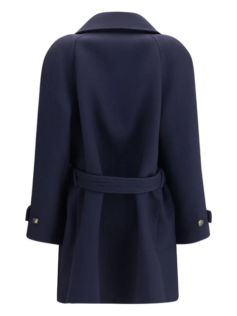 LOEWE button belt double breasted peacoat - Blue - zdjęcie produktu nr 1