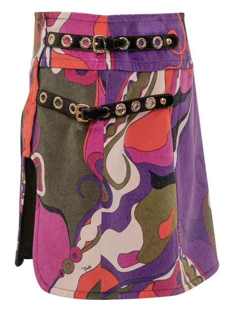 PUCCI buckle mini skirt - Purple - zdjęcie produktu nr 1