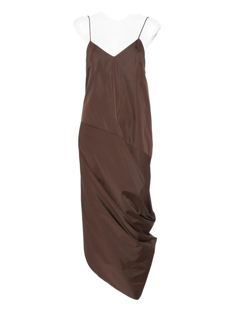 St. Agni drape paper taffeta dress - Brown - zdjęcie produktu nr 1