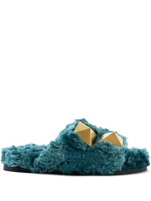Valentino Garavani pyramidal stud-embellishment sandals - Blue - zdjęcie produktu nr 1