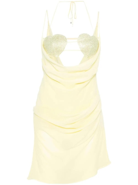 Blumarine built-in bra georgette mini dress - Yellow - zdjęcie produktu nr 1
