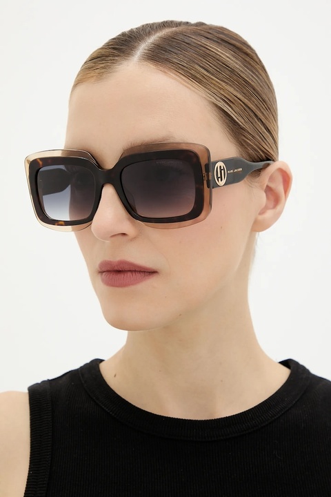 Marc Jacobs okulary przeciwsłoneczne damskie kolor brązowy MARC 850/S - zdjęcie produktu nr 1