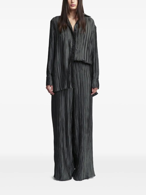 16Arlington Marley pleated shirt - Green - zdjęcie produktu nr 1
