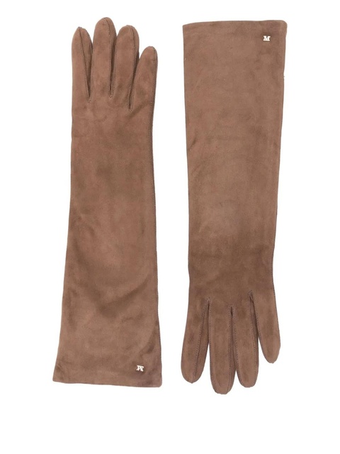 Max Mara logo-detailing gloves - Blue - zdjęcie produktu nr 1