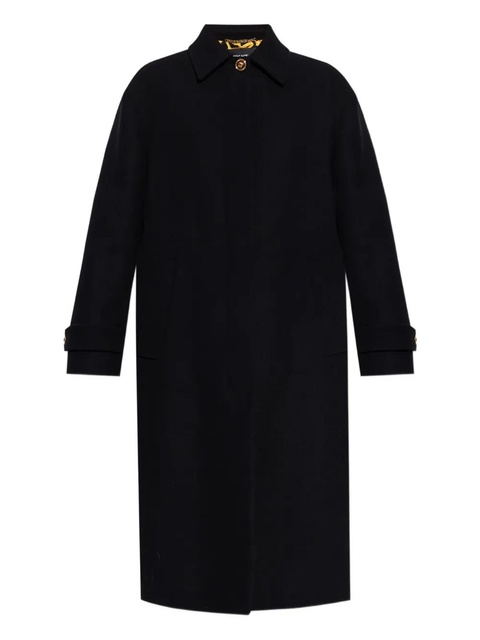 Versace single-breasted coat - Black - zdjęcie produktu nr 1