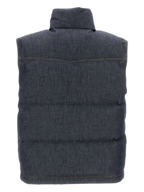 Moncler Grenoble Knysna pocketed high-collar gilet - Blue - zdjęcie produktu nr 2