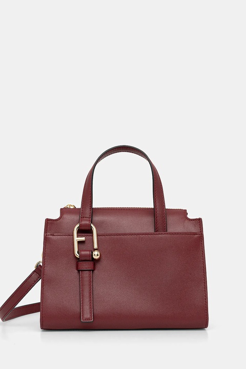 Furla torebka skórzana kolor bordowy WB01337.BX2045.0053S - zdjęcie produktu nr 1