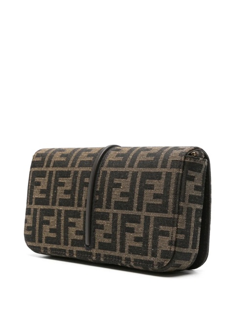 FENDI Fendigraphy jacquard chain wallet - Brown - zdjęcie produktu nr 2