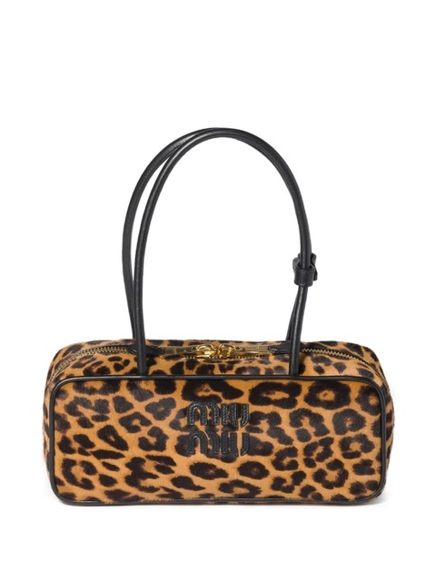 Miu Miu Beau animal-print tote bag - Brown - zdjęcie produktu nr 1