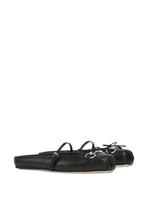 Gucci horsebit-detail ballet flats - Black - zdjęcie produktu nr 1