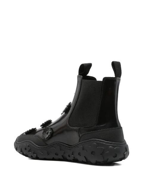 Cecilie Bahnsen Binley flower-embellished chelsea boots - Brown - zdjęcie produktu nr 2