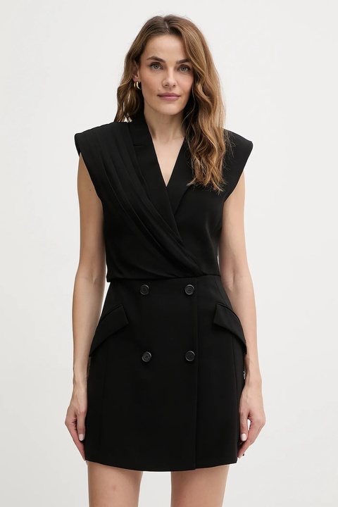 Karl Lagerfeld sukienka kolor czarny mini dopasowana B1W13051 - zdjęcie produktu nr 1