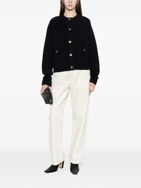 TOTEME hammered-button cardigan - Blue - zdjęcie produktu nr 2