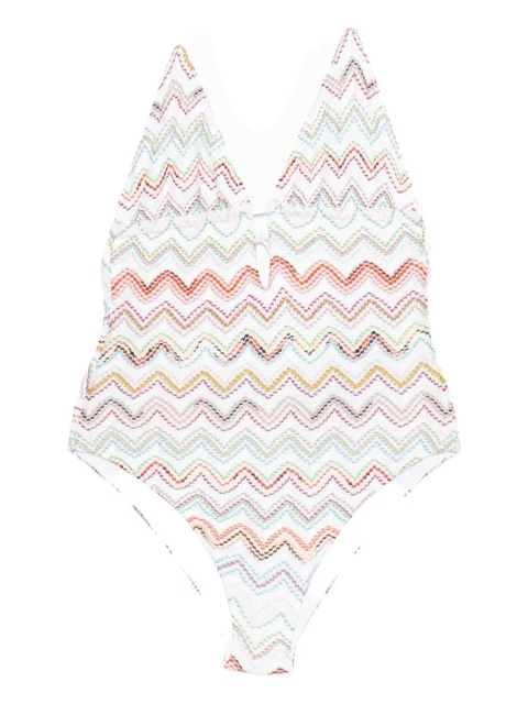 Missoni zig-zag swimsuit - White - zdjęcie produktu nr 2