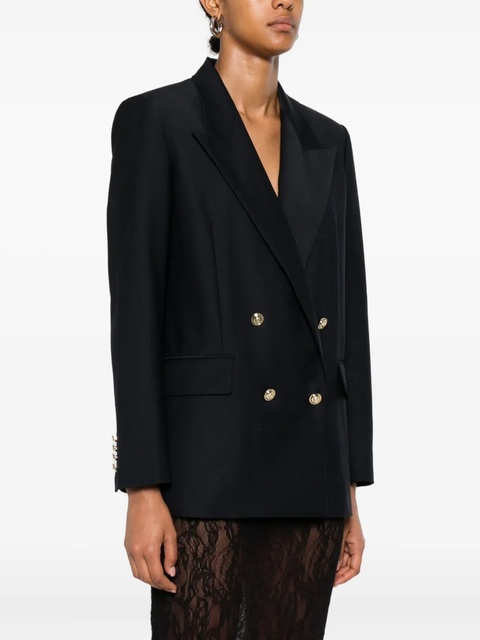 Maje double-breasted gold-button blazer - Blue - zdjęcie produktu nr 2