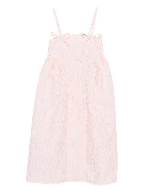 Cecilie Bahnsen Ambra bow-detail midi dress - Pink - zdjęcie produktu nr 1