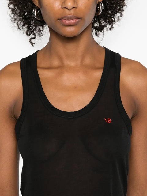 Victoria Beckham mélange tank top - Black - zdjęcie produktu nr 1