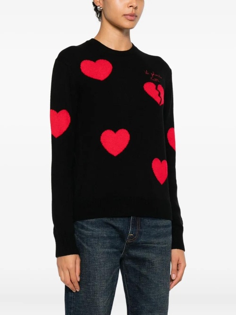 MC2 Saint Barth heart-graphic sweater - Black - zdjęcie produktu nr 2