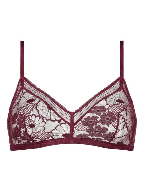 ERES floral-lace triangle bra - Purple - zdjęcie produktu nr 2