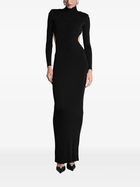 Self-Portrait cut-out roll-neck maxi dress - Black - zdjęcie produktu nr 1