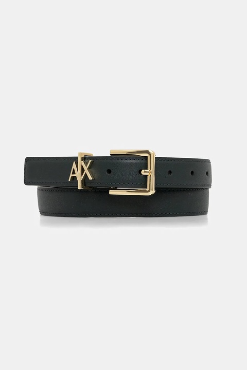 Armani Exchange pasek skórzany damski kolor zielony 941182 4R759 - zdjęcie produktu nr 1