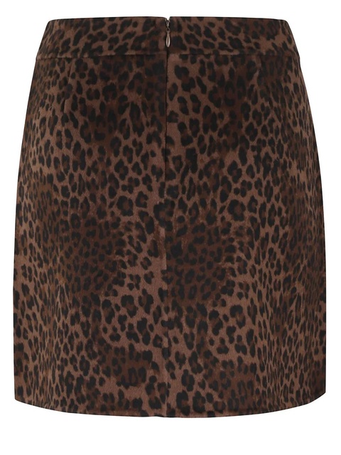 MC2 Saint Barth Eira leopard mini skirt - Brown - zdjęcie produktu nr 2