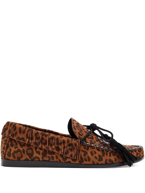 MARANT ÉTOILE Fitza leopard-print loafers - Brown - zdjęcie produktu nr 1