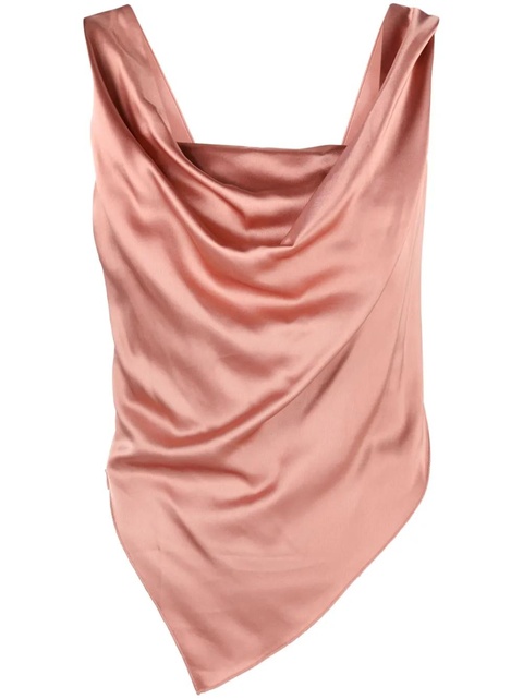 Nanushka Petra sleeveless draped satin top - Pink - zdjęcie produktu nr 1