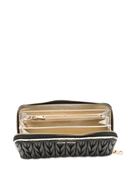 Miu Miu logo-plaque wallet - Black - zdjęcie produktu nr 2