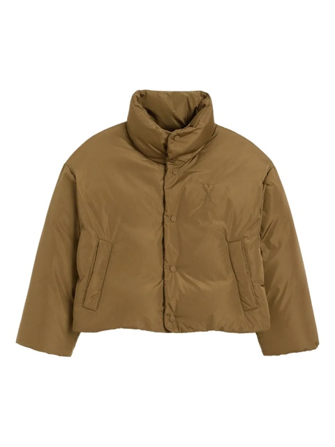 AMI Paris embossed-logo puffer jacket - Green - zdjęcie produktu nr 1