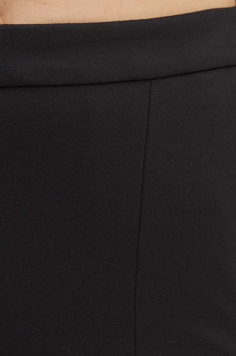 Karl Lagerfeld spodnie damskie kolor czarny proste high waist 245W1001 - zdjęcie produktu nr 1