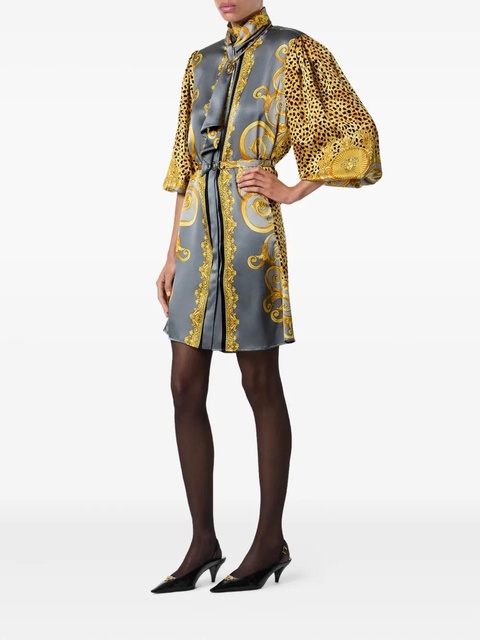Versace silk animal-print dress - Grey - zdjęcie produktu nr 2