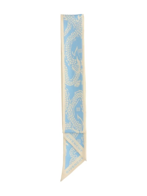 Givenchy dragon-print scarf - Blue - zdjęcie produktu nr 2