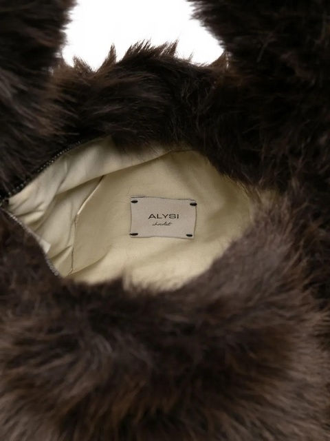 Alysi furry shoulder bag - Brown - zdjęcie produktu nr 2